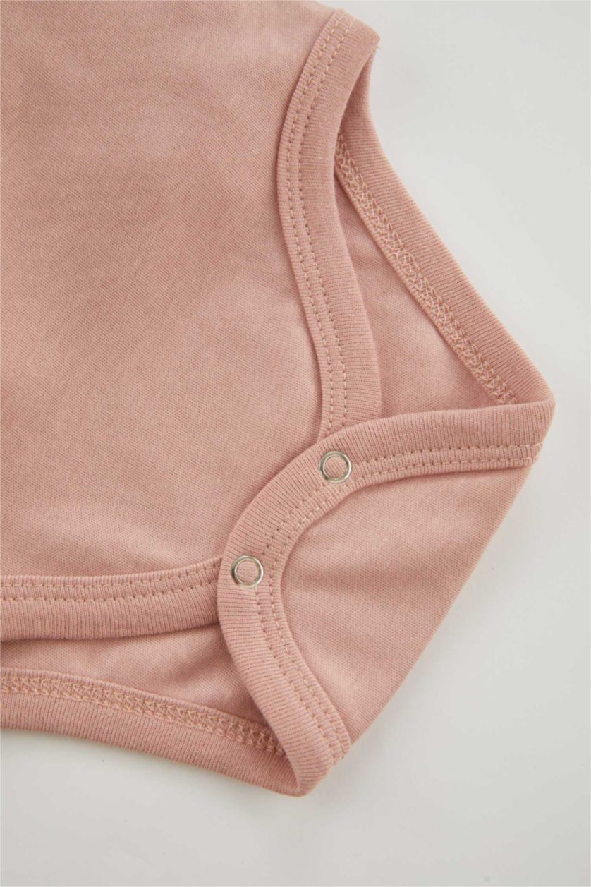 BABY GIRL Pink Baby Girl 2 piece Long Sleeve Snap Body