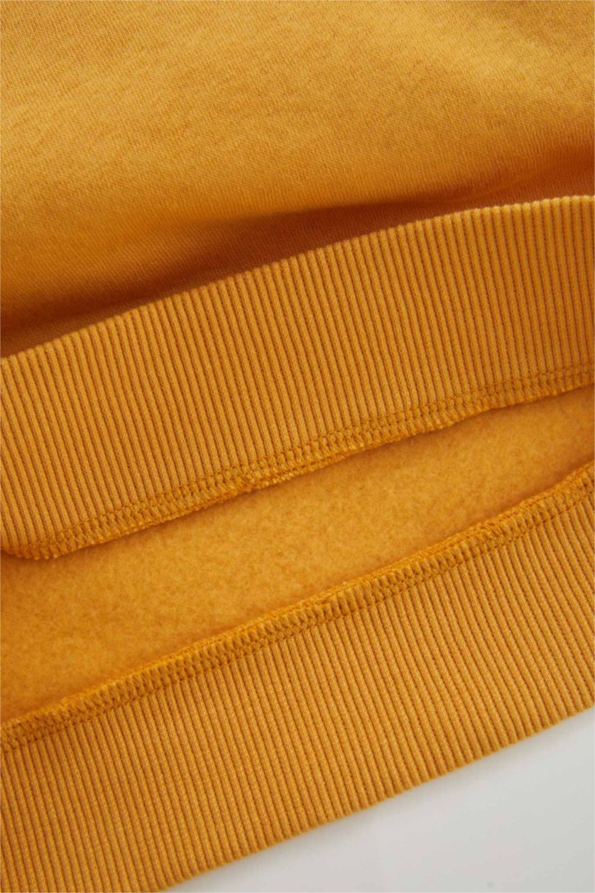 BABY BOY Yellow قماش رقيق قصة عادية