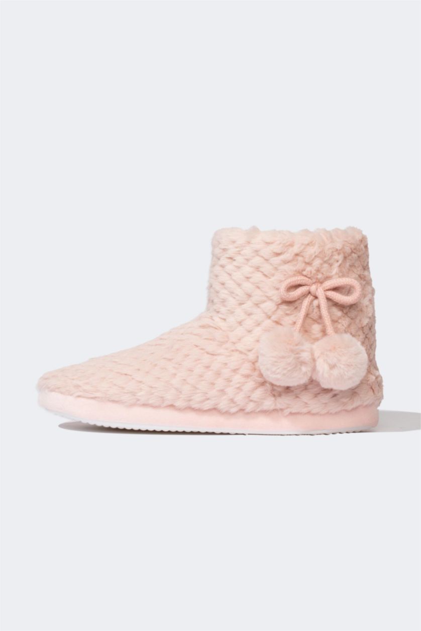 FEMME Rose Pantoufles de maison Semelle Plate