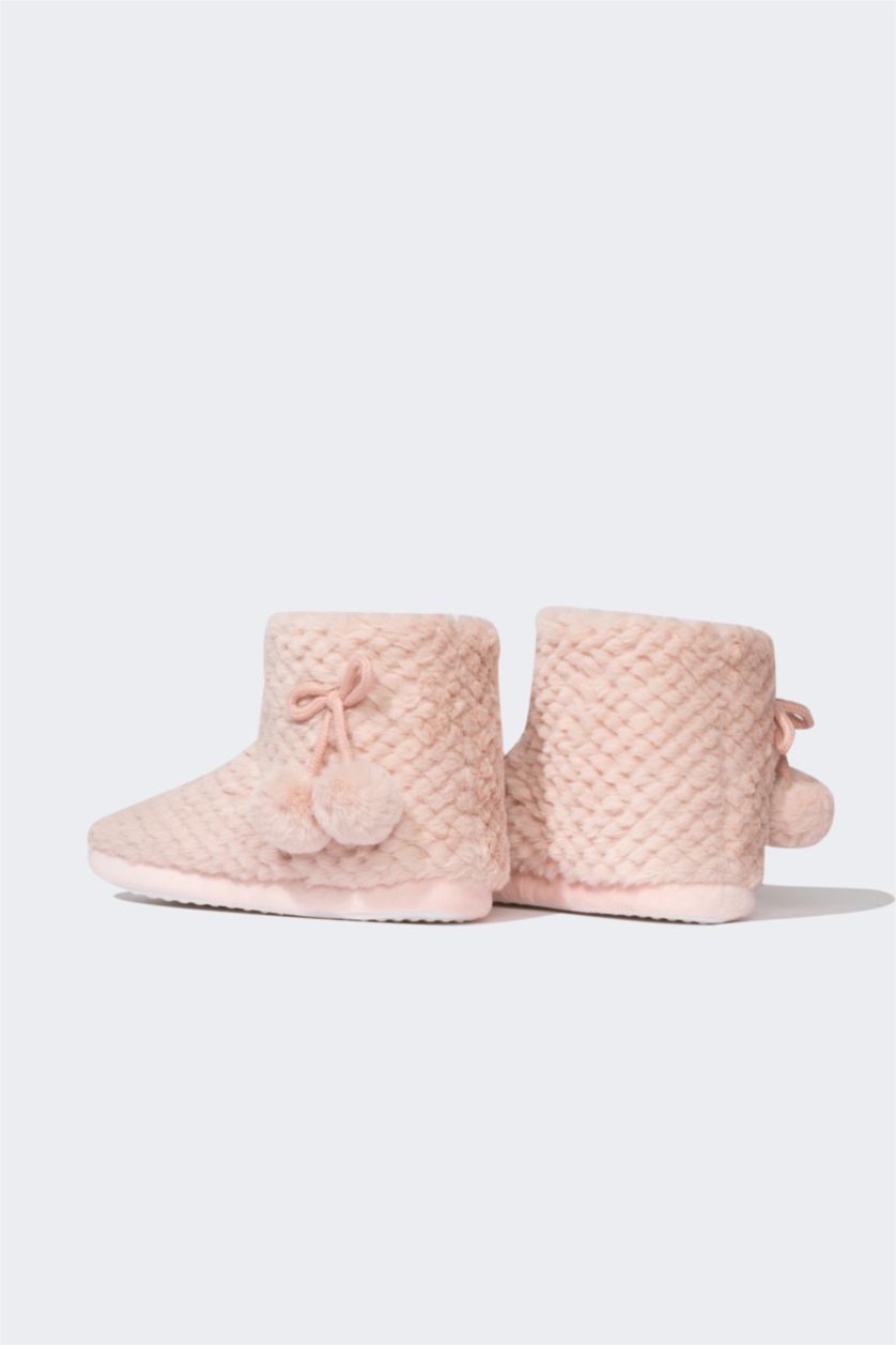 FEMME Rose Pantoufles de maison Semelle Plate