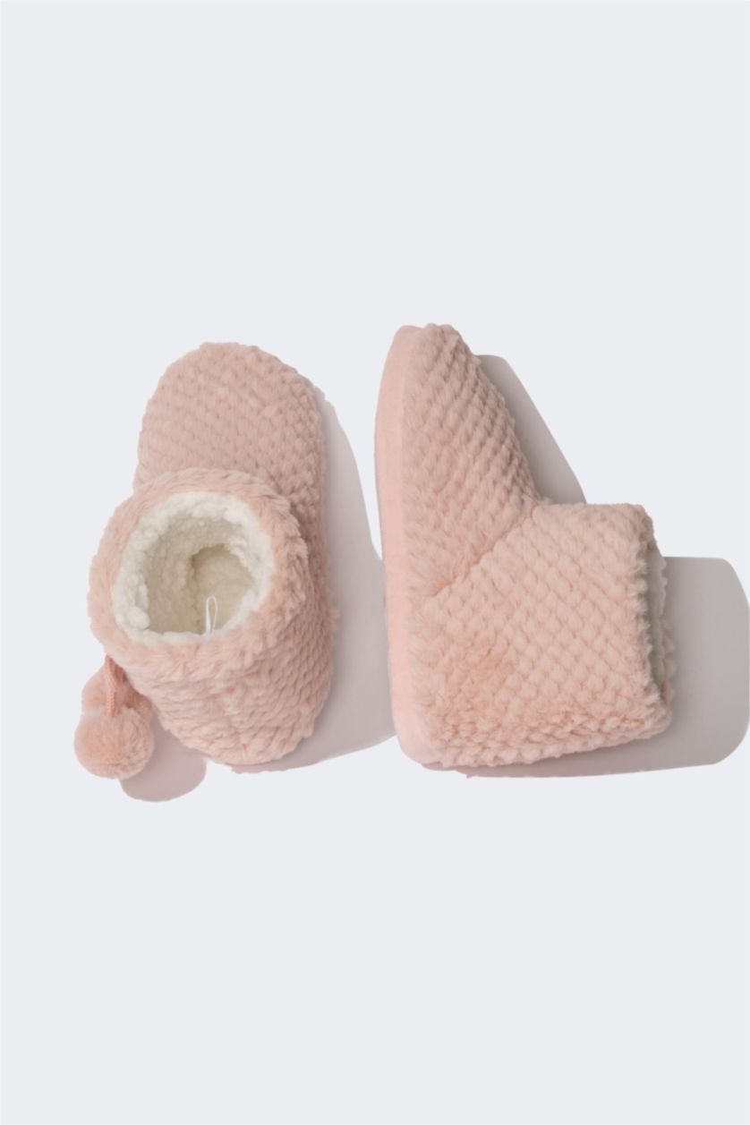 FEMME Rose Pantoufles de maison Semelle Plate