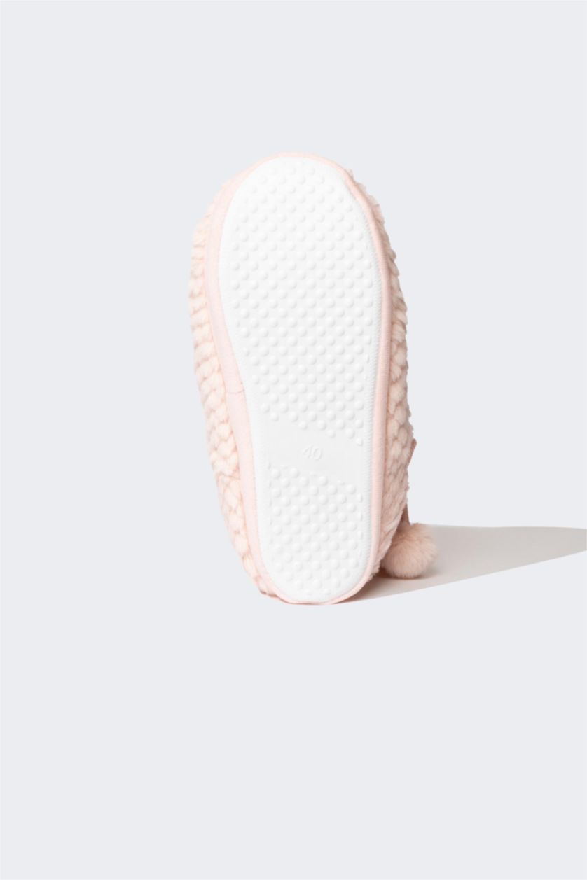 WOMAN Pink Woman Flat Sole Home Slipper