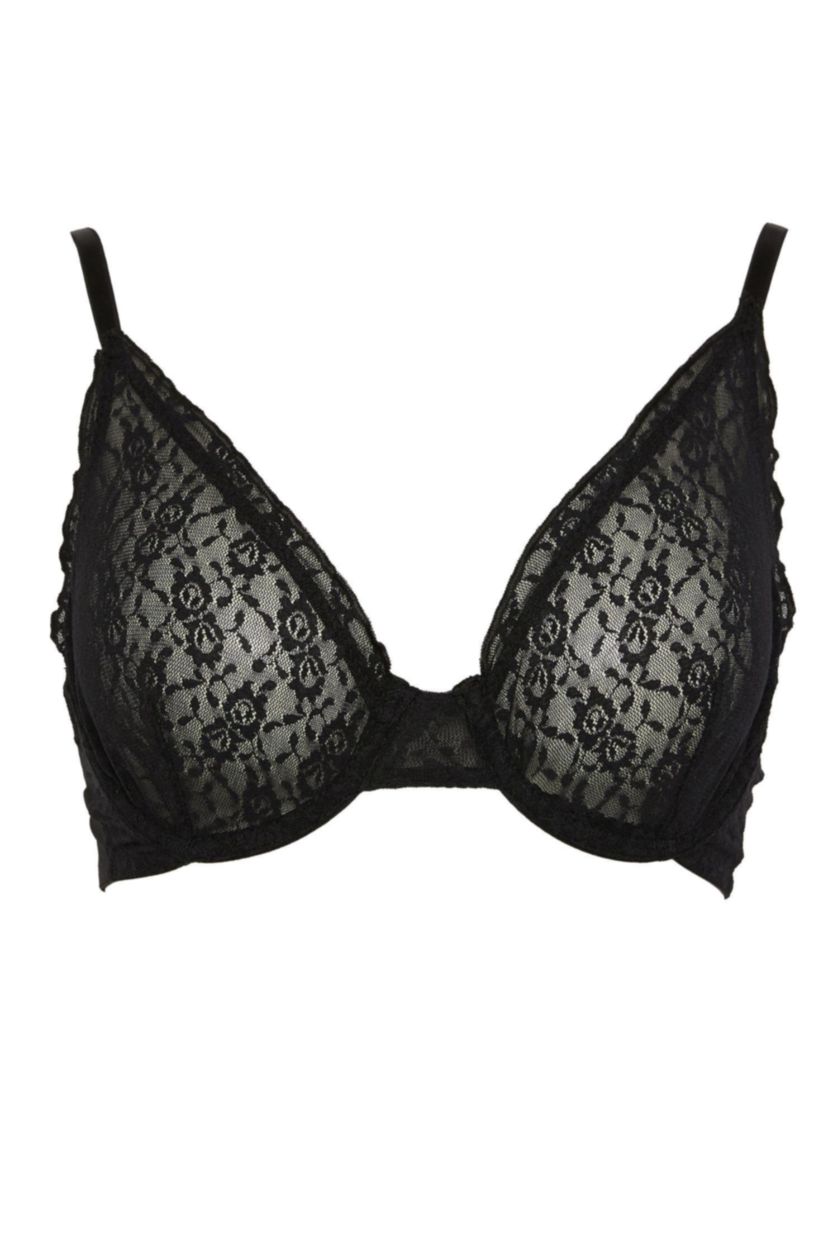 WOMAN Black Full Lace Bra