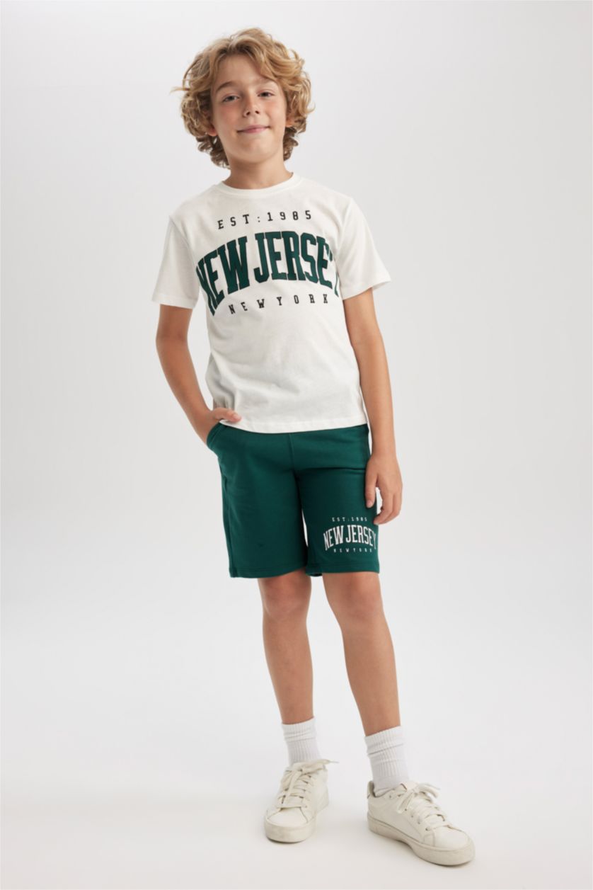 BOYS & TEENS White 2 piece Regular Fit Set