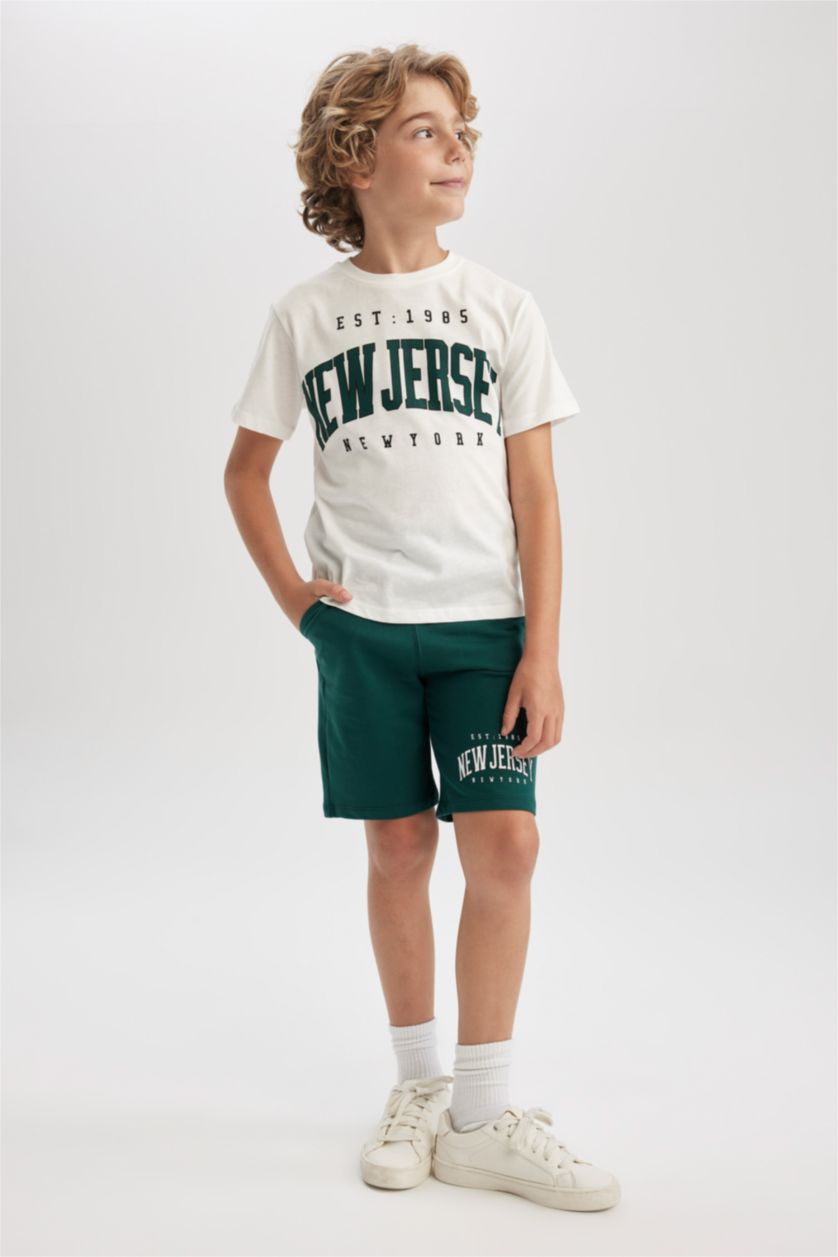 BOYS & TEENS White 2 piece Regular Fit Set