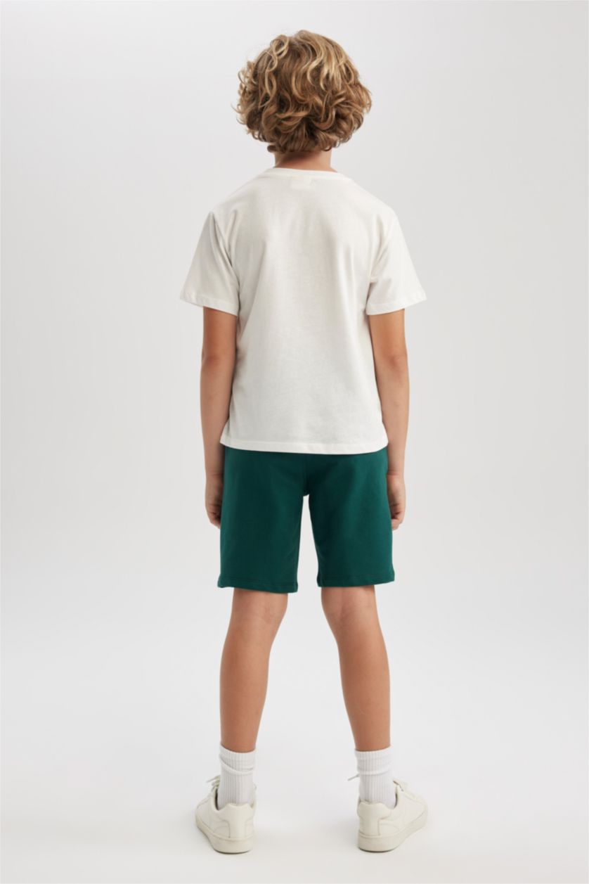 BOYS & TEENS White 2 piece Regular Fit Set