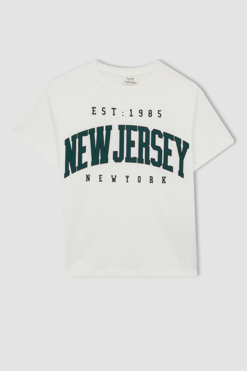 BOYS & TEENS White 2 piece Regular Fit Set