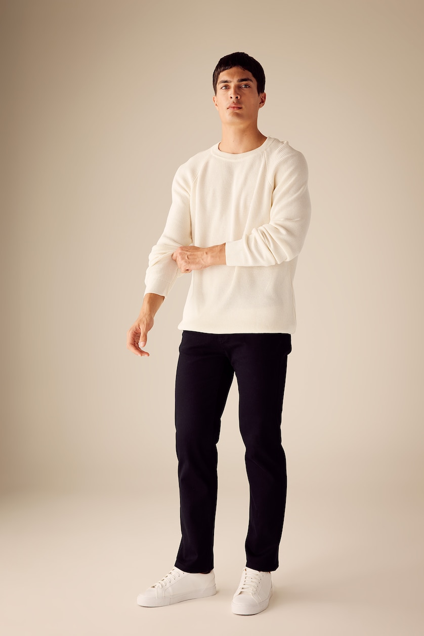 رجال بيج فاتح Standard Fit Knitwear Pullover