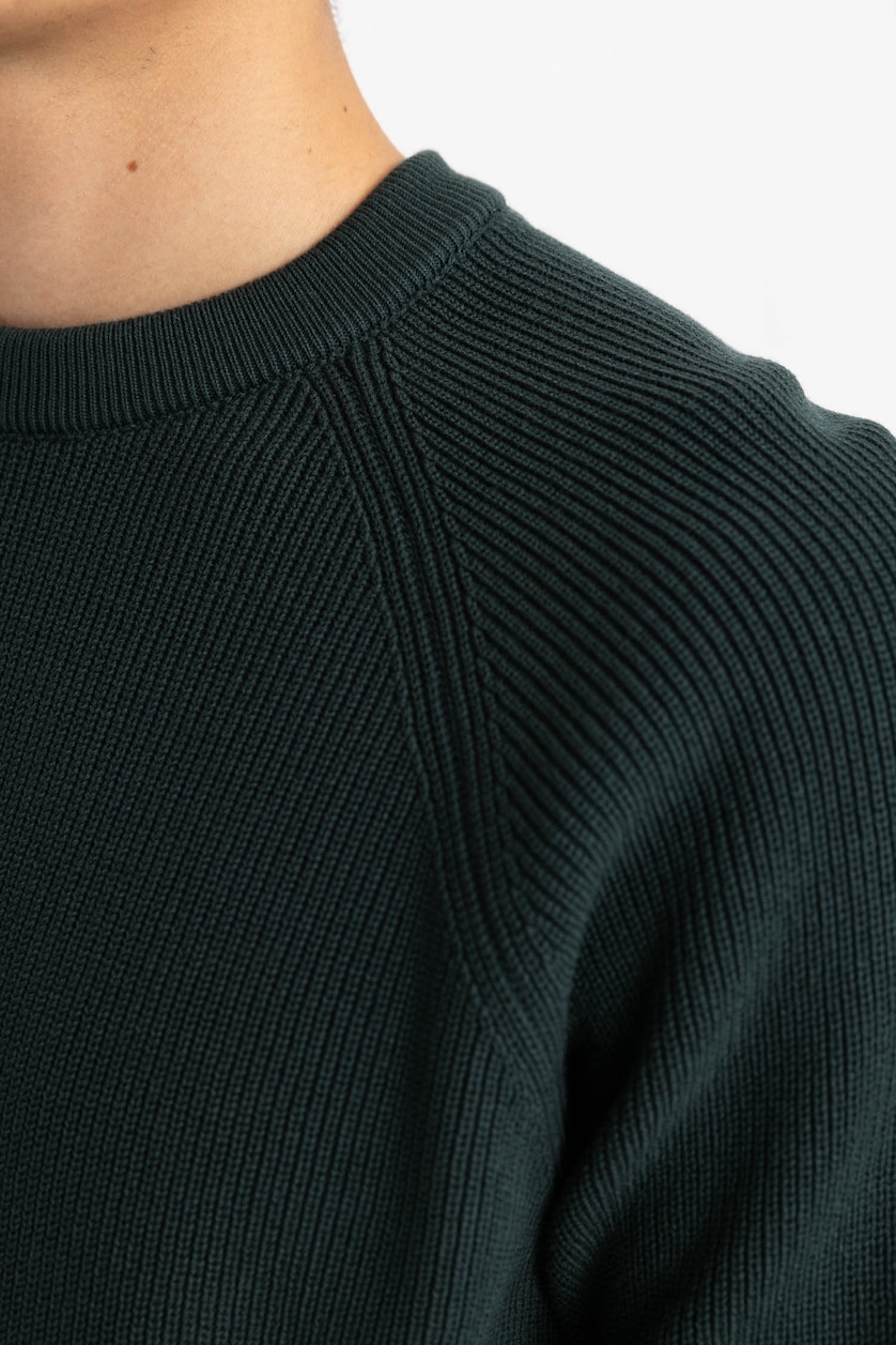 رجال أخضر غامق Standard Fit Knitwear Pullover
