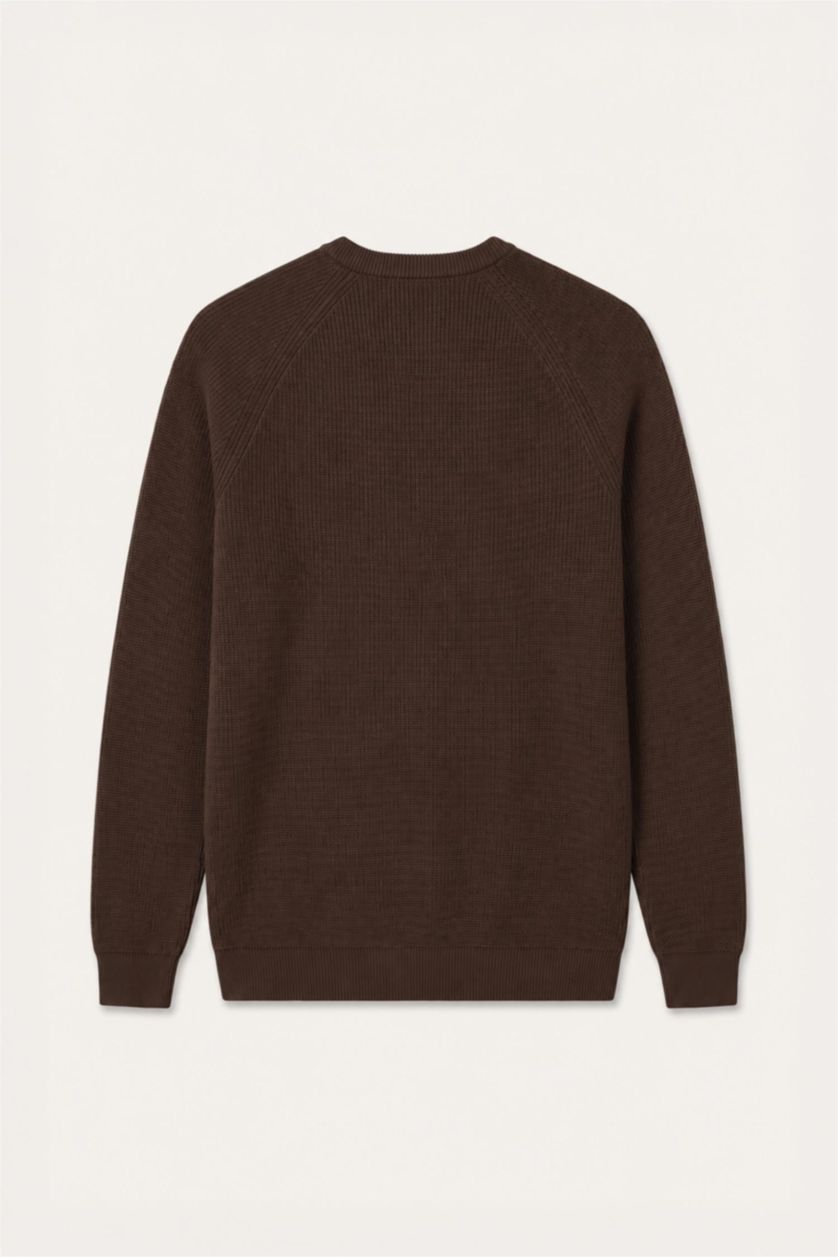رجال بني Standard Fit Knitwear Pullover