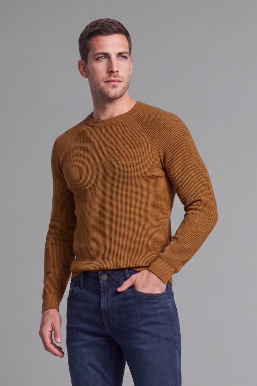 رجال أصفر Standard Fit Knitwear Pullover