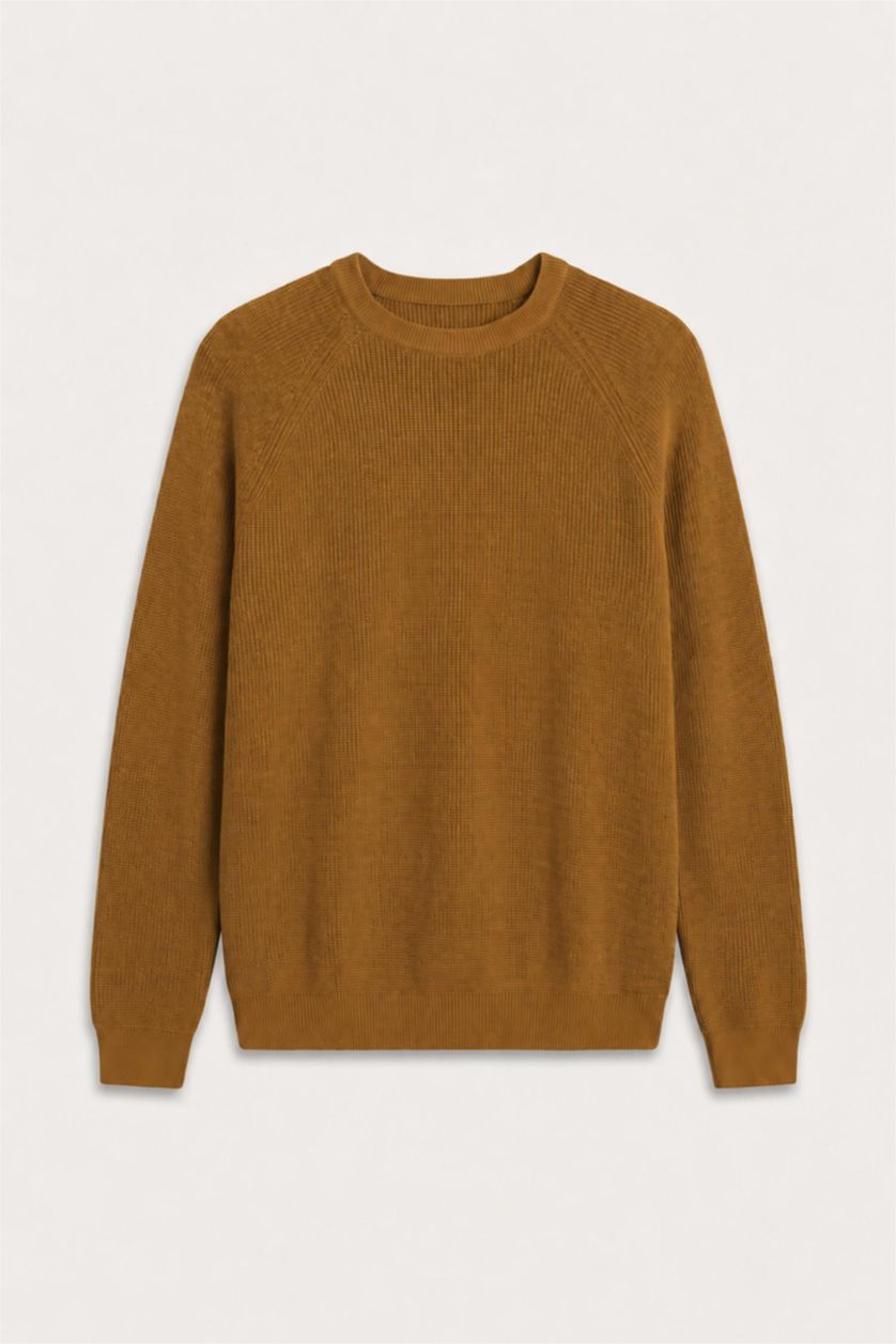 رجال أصفر Standard Fit Knitwear Pullover