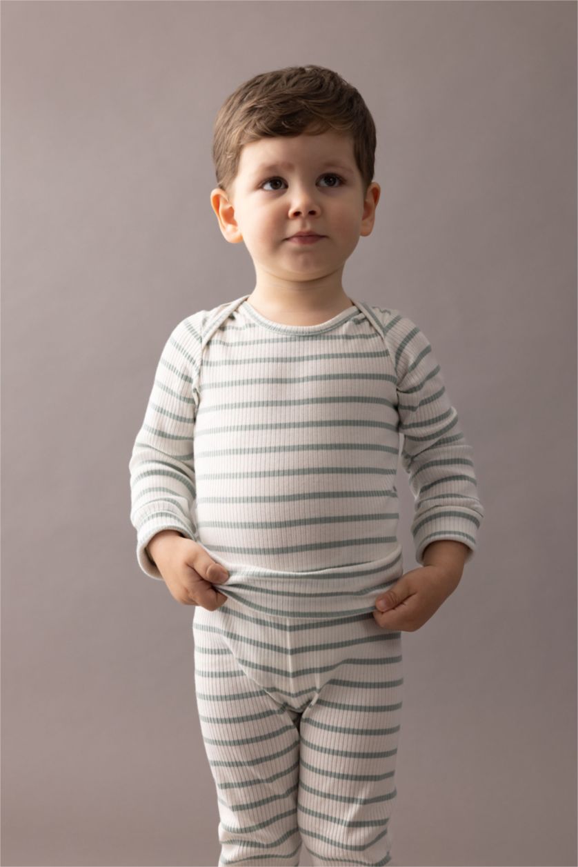 BABY GIRL Mint سالوبيت مضلع قصة عادية