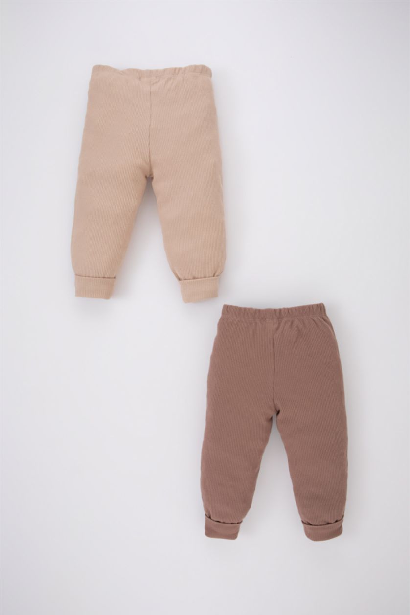BABY BOY Beige 2 piece Regular Fit Trousers
