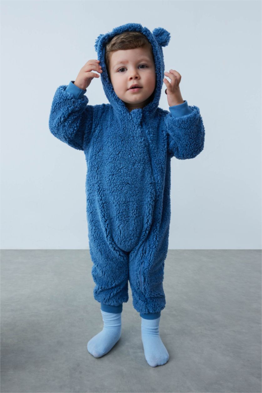 ХЛОПЧИК Індіго Комбінезон довгий подıл Плюш для малюків хлопчиків