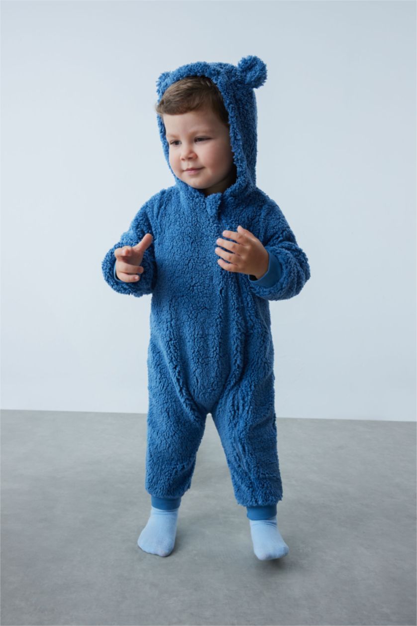 ХЛОПЧИК Індіго Комбінезон довгий подıл Плюш для малюків хлопчиків