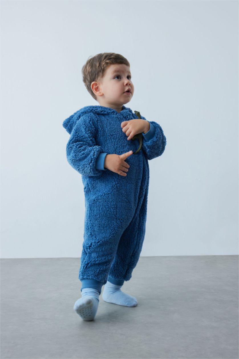 ХЛОПЧИК Індіго Комбінезон довгий подıл Плюш для малюків хлопчиків