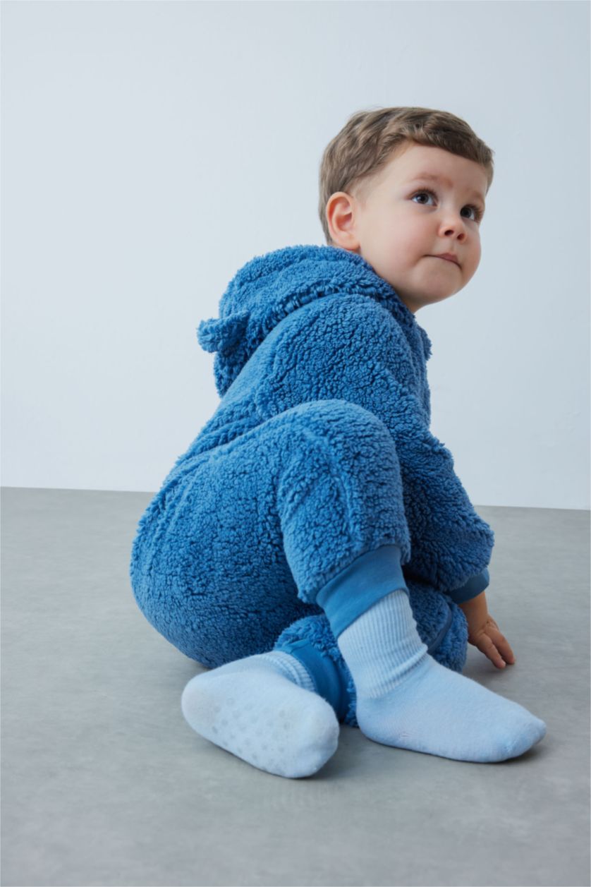 ХЛОПЧИК Індіго Комбінезон довгий подıл Плюш для малюків хлопчиків