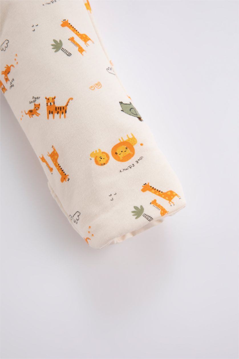 BÉBÉ GARÇON Écru Salopette Jersey Avec Fermeture Aux Poignets Pour Bébé Garçon Nouveau-Né"