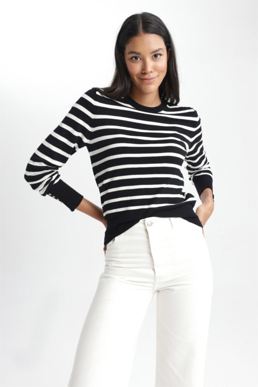 WOMAN Black Regular Fit Pullover