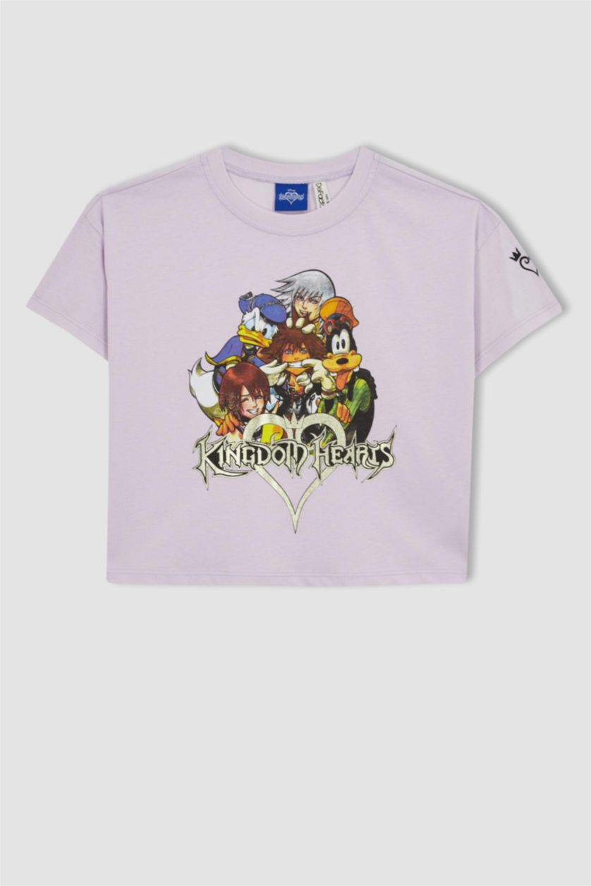 بناتي زهري تي شيرت كروب بناتي من كينغ دوم هيرت