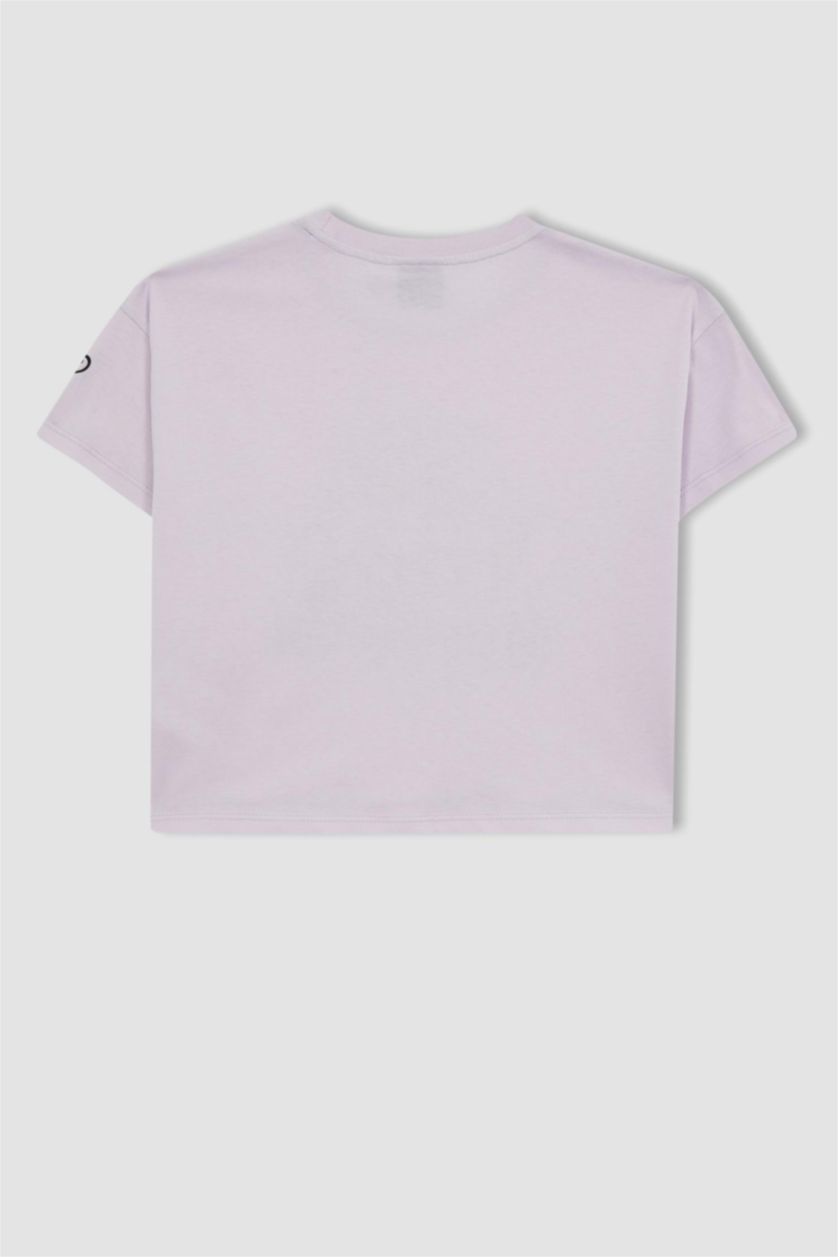 بناتي زهري تي شيرت كروب بناتي من كينغ دوم هيرت