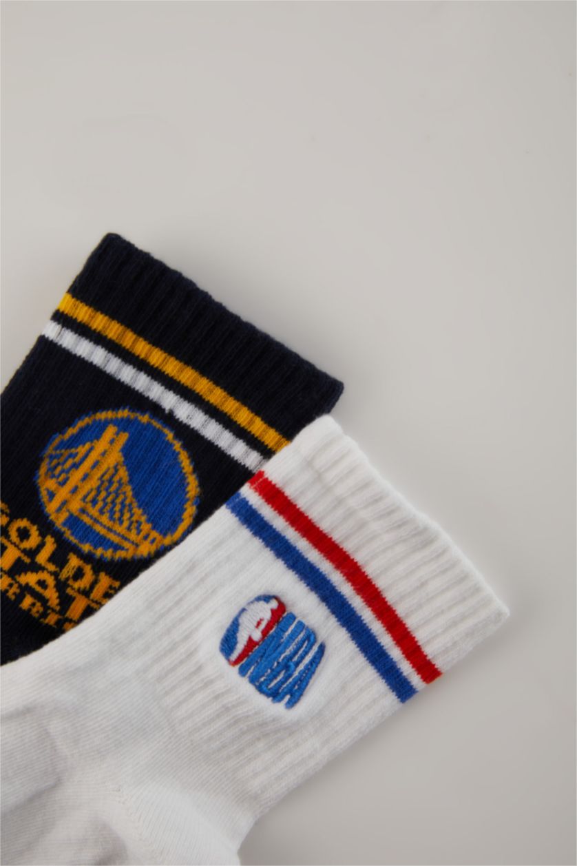 GARÇONS Karma Chaussettes Longues Coton NBA Current Teams Pour Garçon - 2 Paires