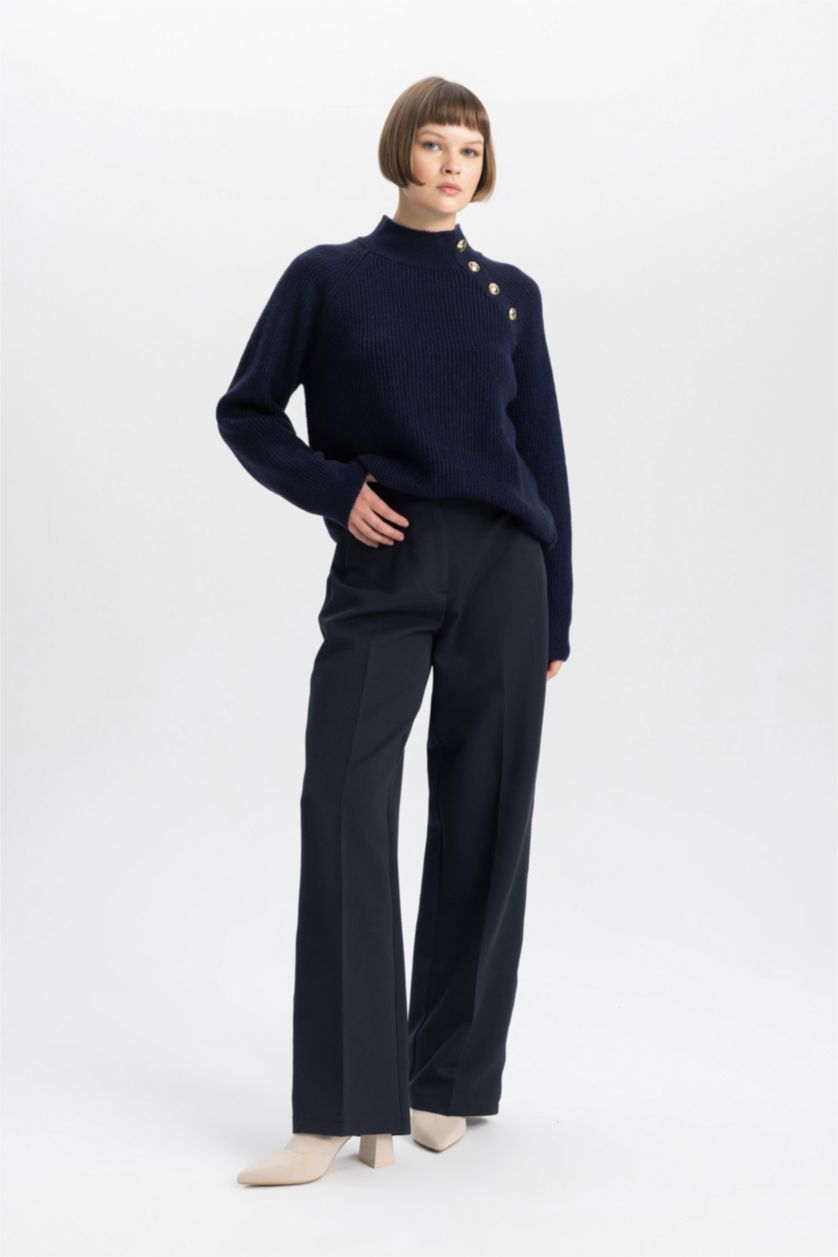 WOMAN NAVY Relax Fit Pullover