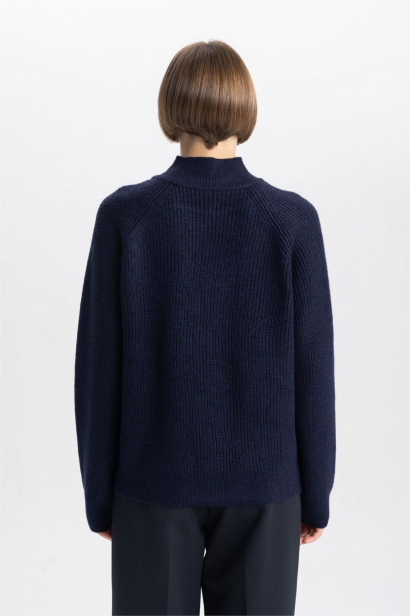WOMAN NAVY Relax Fit Pullover