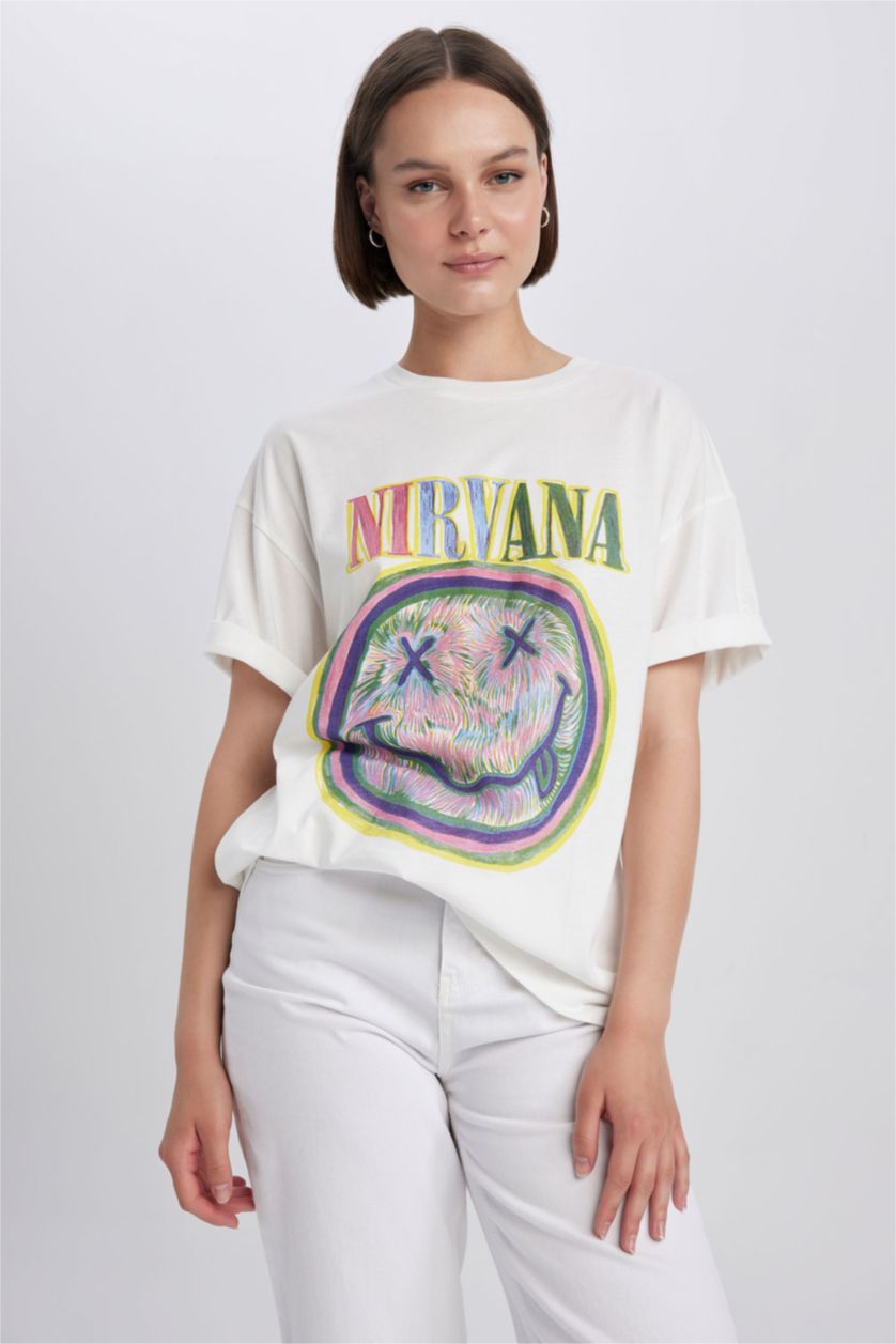 WOMAN White Oversize Fit Short Sleeve T-Shirt