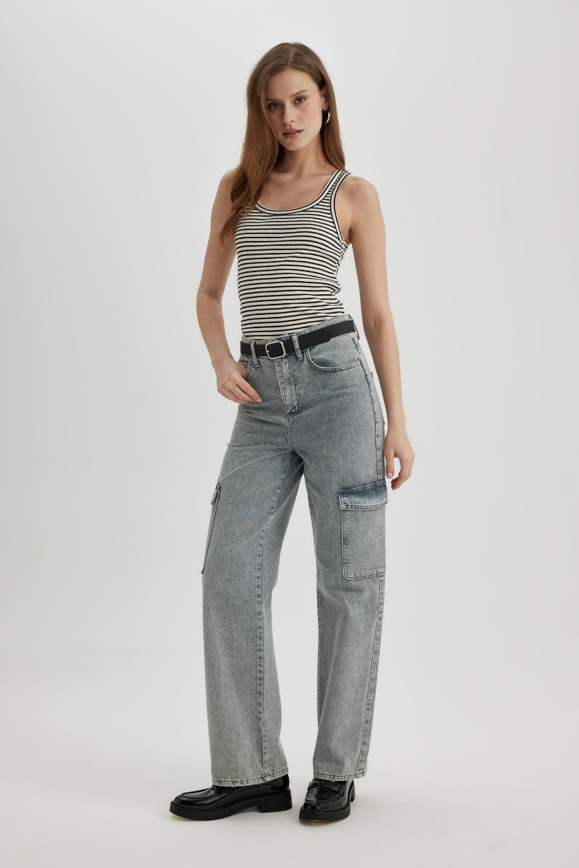 نساء بيج فاتح كيمونه مخططة مضلع سليم فيت بياخة مدورة