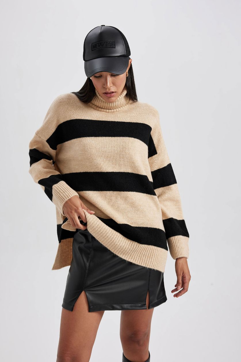 WOMAN Vison Relax Fit Turtleneck Tunic