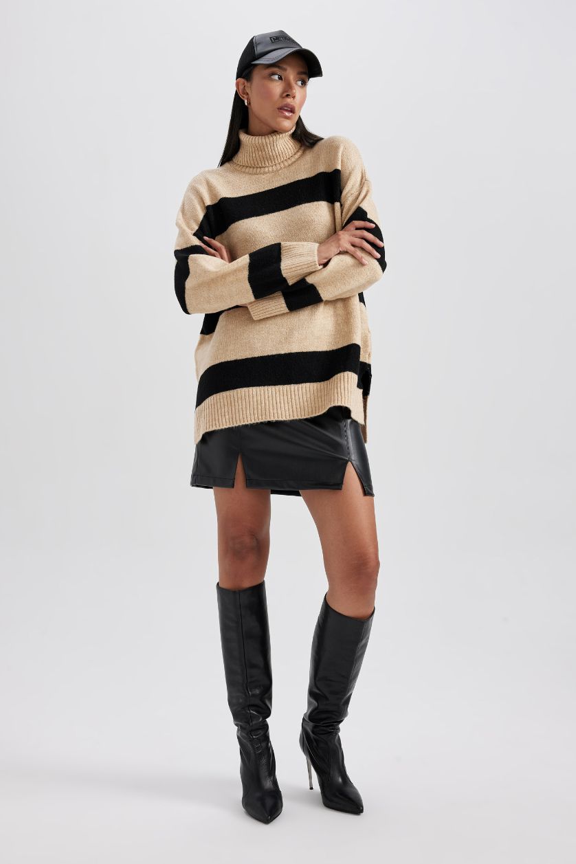 WOMAN Vison Relax Fit Turtleneck Tunic