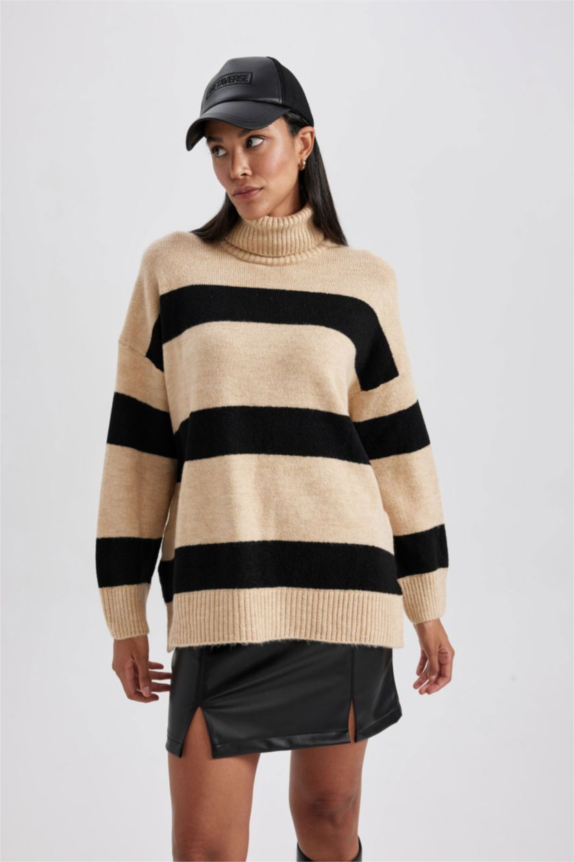 WOMAN Vison Relax Fit Turtleneck Tunic