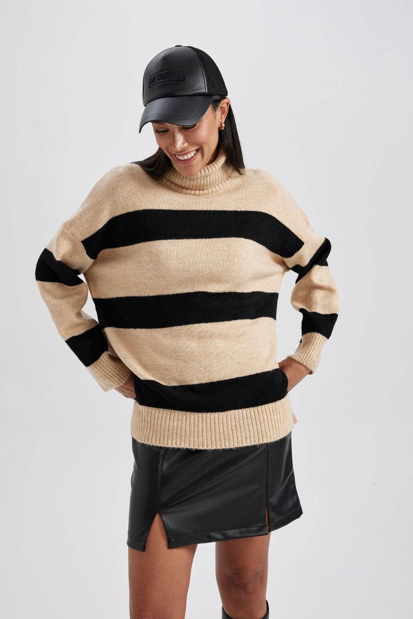 WOMAN Vison Relax Fit Turtleneck Tunic