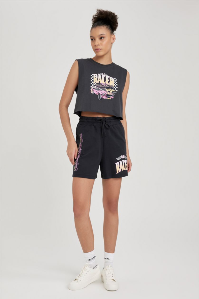 FEMME Anthracite Débardeur ample Imprimé Coton