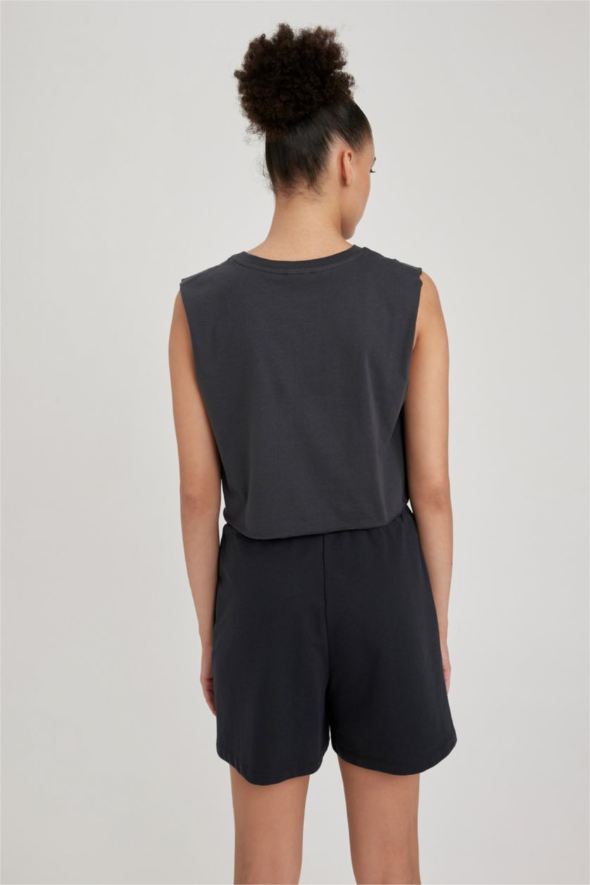 FEMME Anthracite Débardeur ample Imprimé Coton