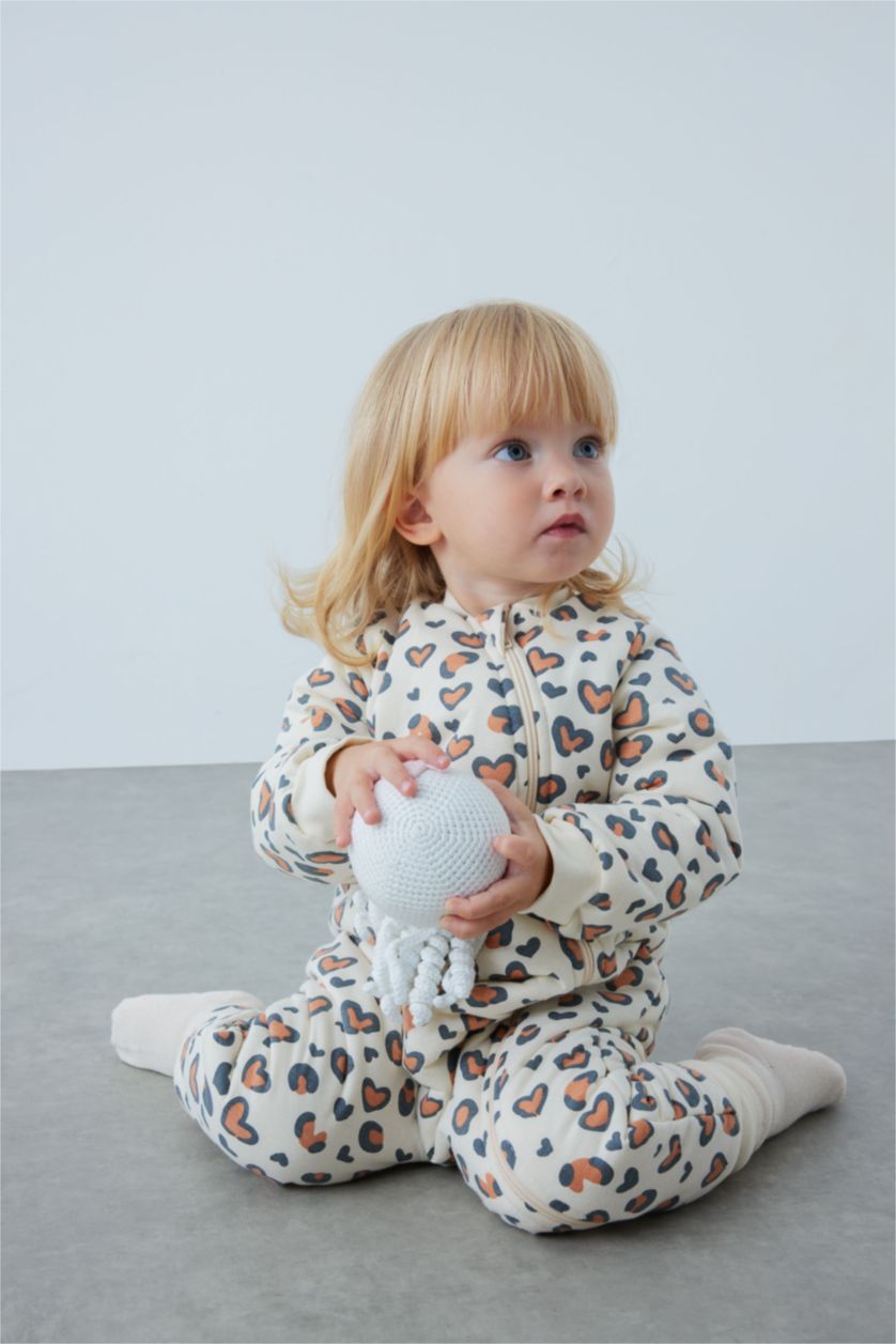 BÉBÉ FILLE Beige Salopette Jersey Pour Bébé Fille Nouveau-Né