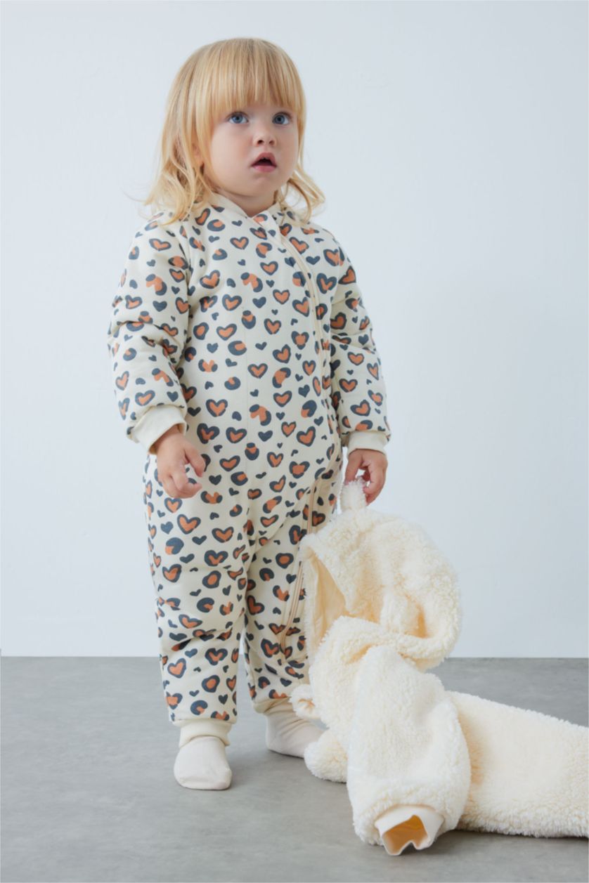 BÉBÉ FILLE Beige Salopette Jersey Pour Bébé Fille Nouveau-Né