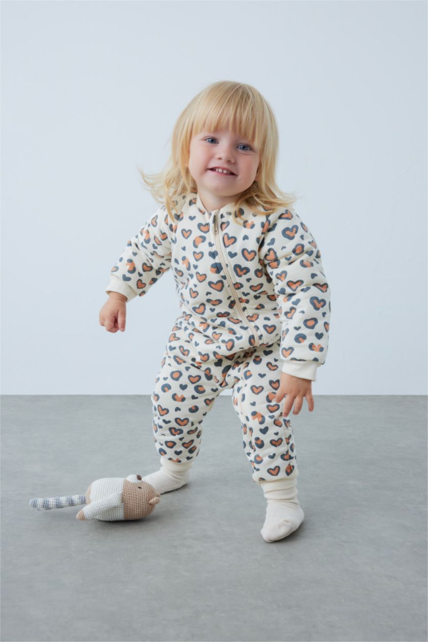 BÉBÉ FILLE Beige Salopette Jersey Pour Bébé Fille Nouveau-Né