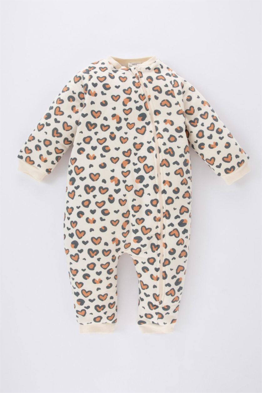 BÉBÉ FILLE Beige Salopette Jersey Pour Bébé Fille Nouveau-Né