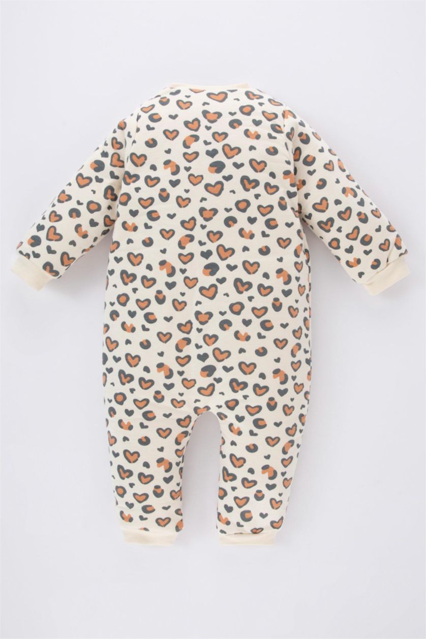 BÉBÉ FILLE Beige Salopette Jersey Pour Bébé Fille Nouveau-Né