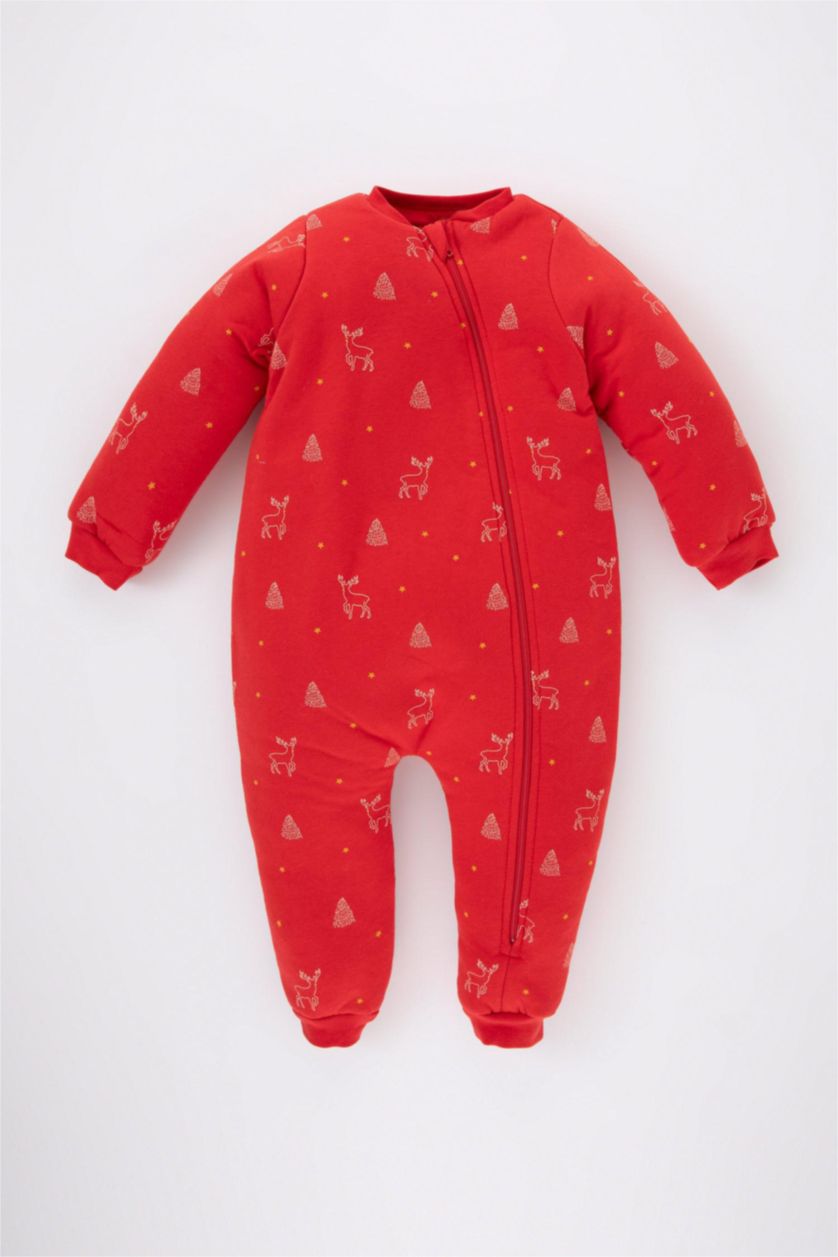 BABY GIRL Red جمبسوت ممشط قصة عادية