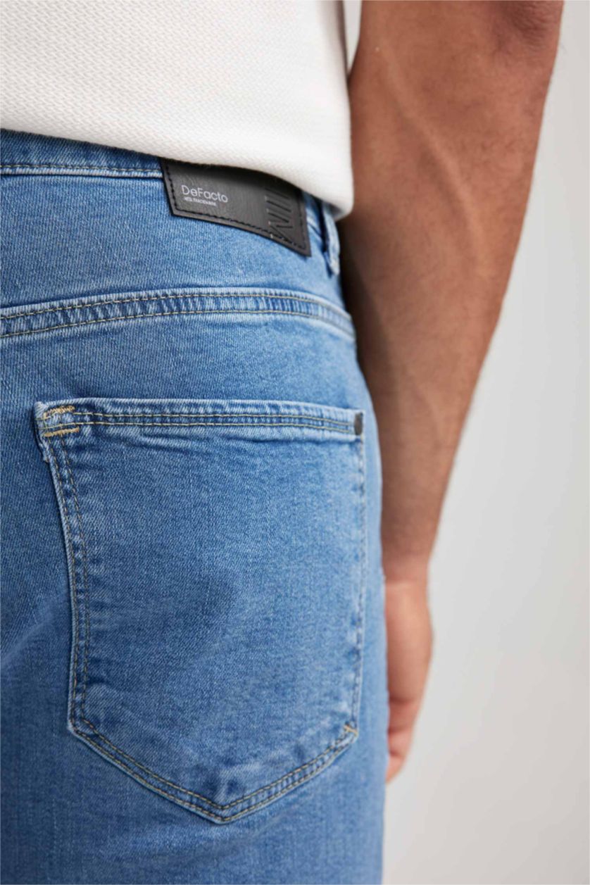 HOMME Bleu Pantalon Jean Pedro Coupe Slim