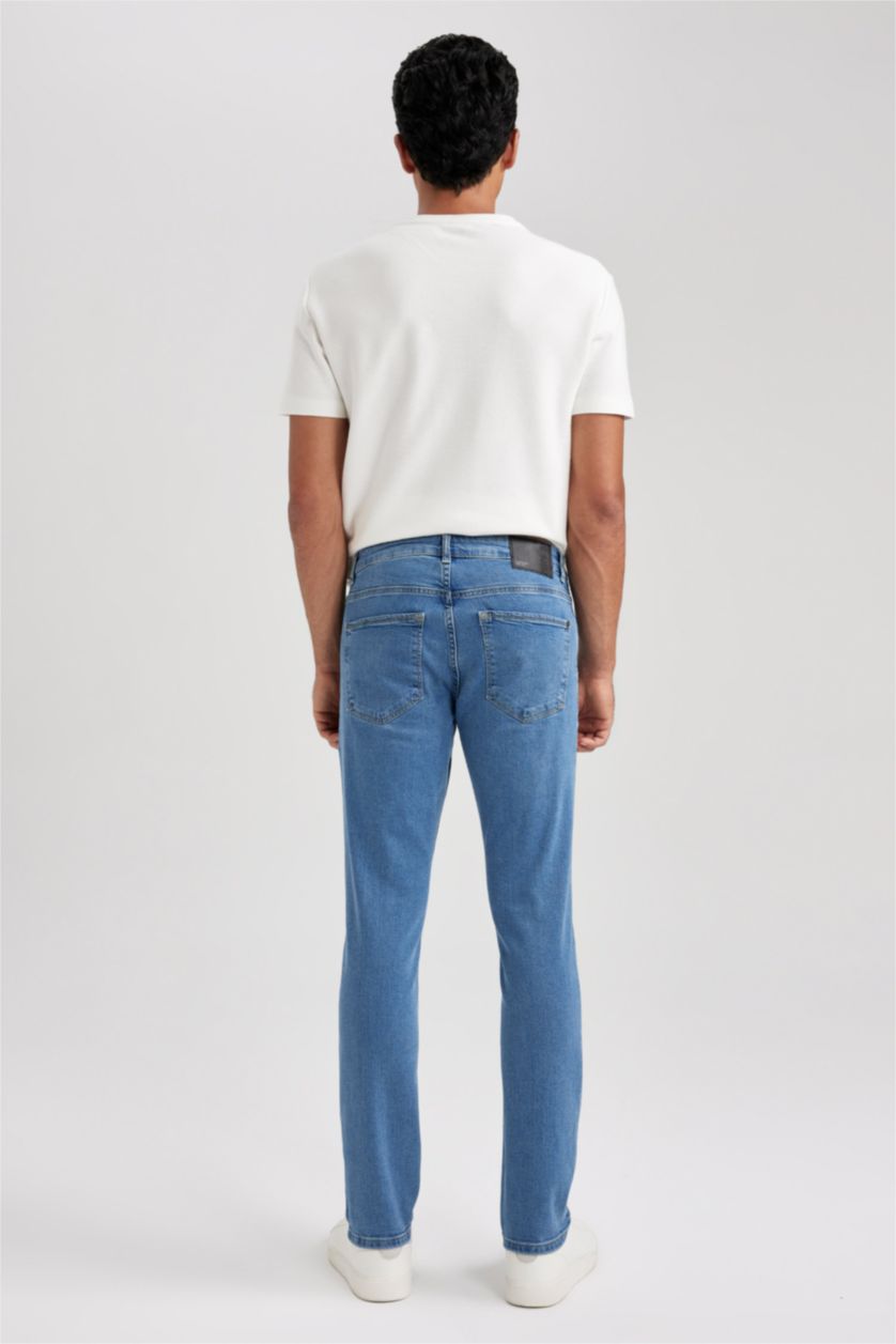 HOMME Bleu Pantalon Jean Pedro Coupe Slim
