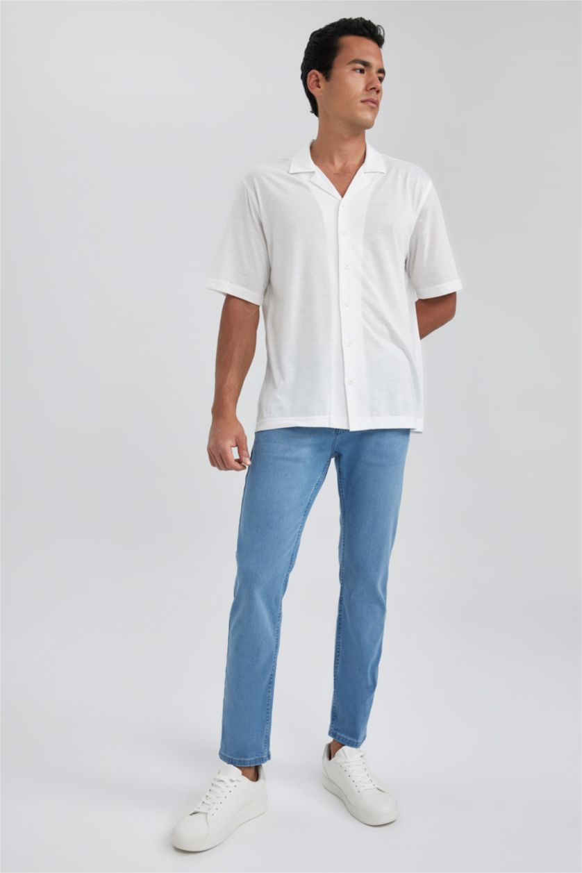 MAN Light Blue Sergio Regular Fit Normal Waist Jeans