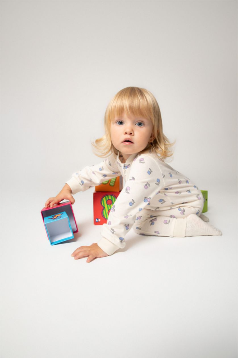 BABY GIRL Light Lilac جمبسوت ممشط قصة عادية