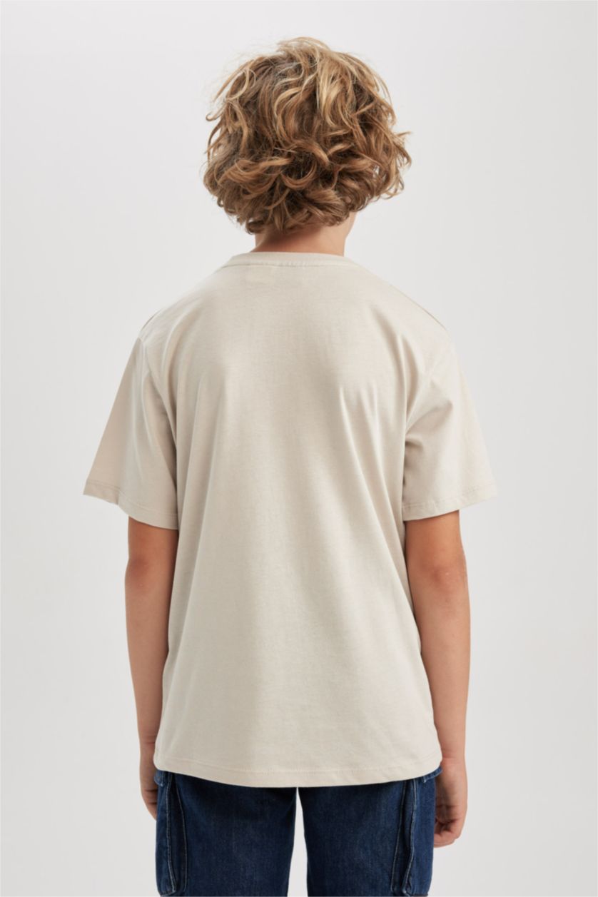 GARÇONS Beige T-Shirt Coupe Régulière Star Wars À Manches Courtes