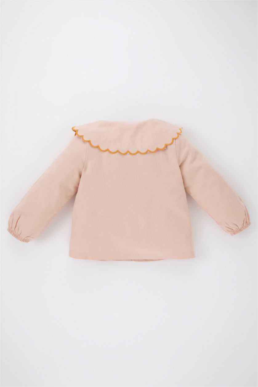 BÉBÉ FILLE Beige Chemise coupe régulière à Manches Longues