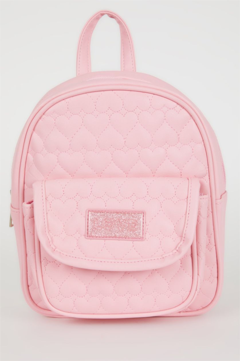 Kız Çocuk - Genç Kız Fuşya Kız Çocuk Suni Deri Sırt Çantası